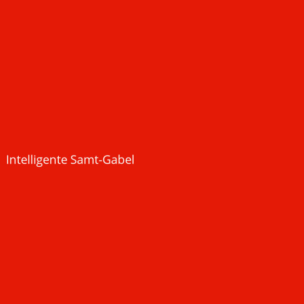 Intelligente Samt-Gabel