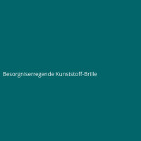 Besorgniserregende Kunststoff-Brille