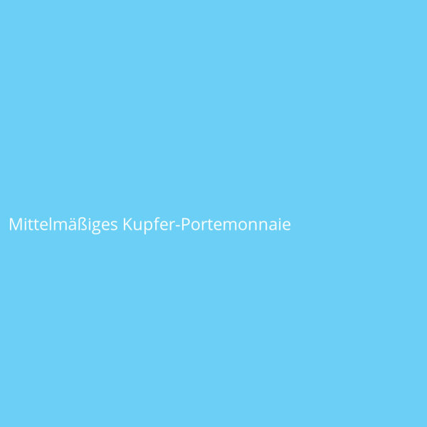 Mittelm&auml;&szlig;iges Kupfer-Portemonnaie