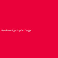 Geschmeidige Kupfer-Zange