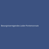 Besorgniserregendes Leder-Portemonnaie
