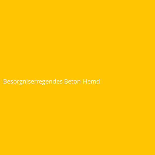 Besorgniserregendes Beton-Hemd