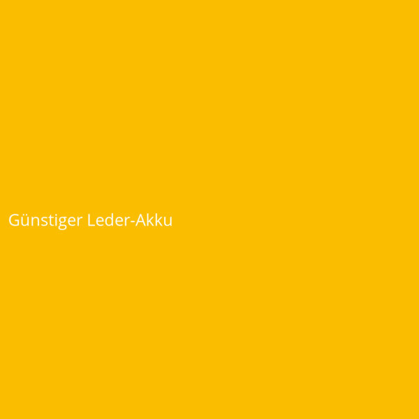 G&uuml;nstiger Leder-Akku